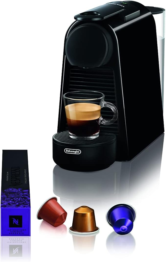 Nespresso De'Longhi Essenza Mini EN85.B Semi-Automatic Coffee Machine Pod Coffee Maker 0.6 L